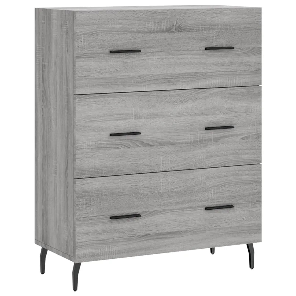 Credenza Grigio Sonoma 69,5x34x90 cm in Legno Multistrato 827874