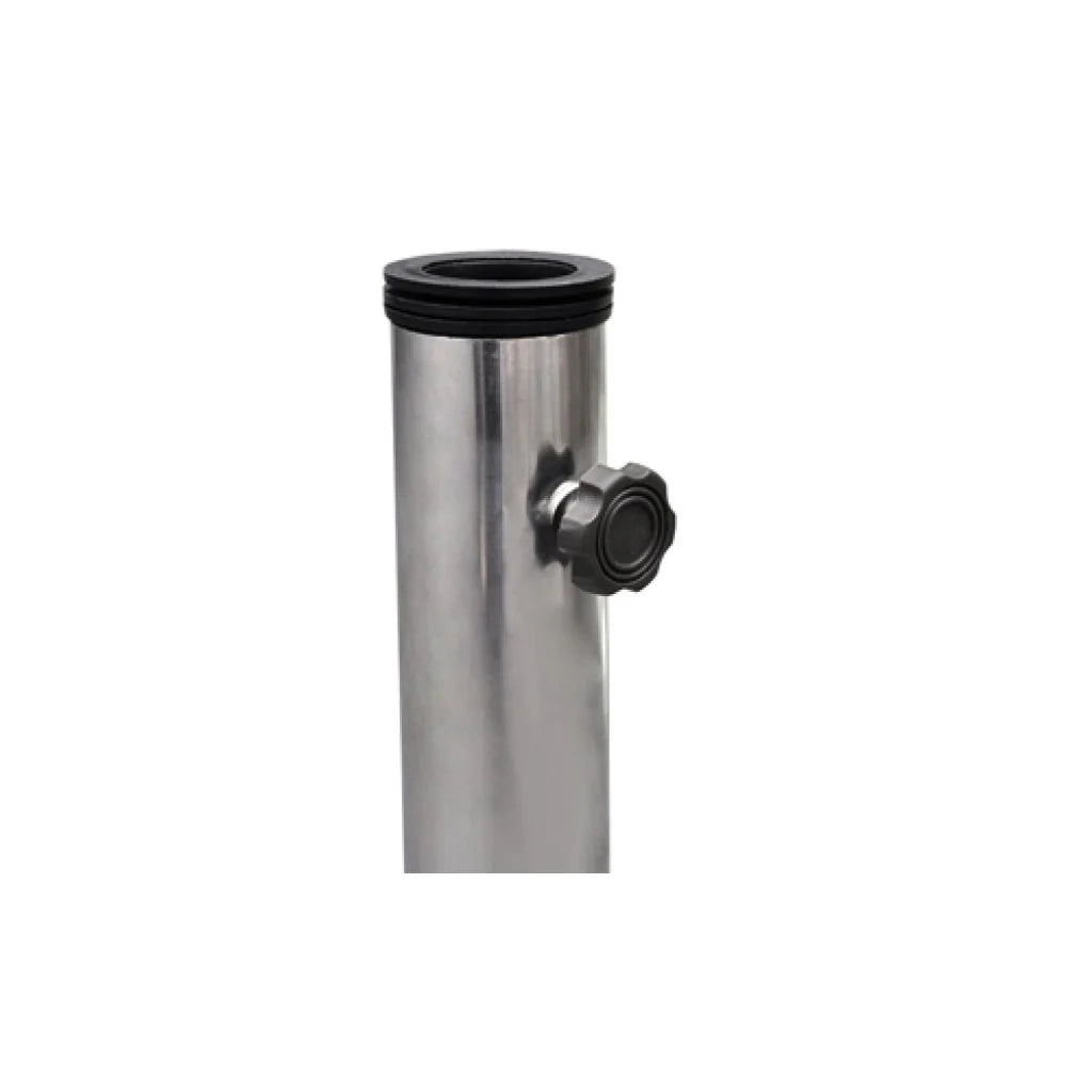 Base per ombrellone in granito lucidato 30 kg con ruote e maniglia da 38 a 48 mm grigio 2202026/2