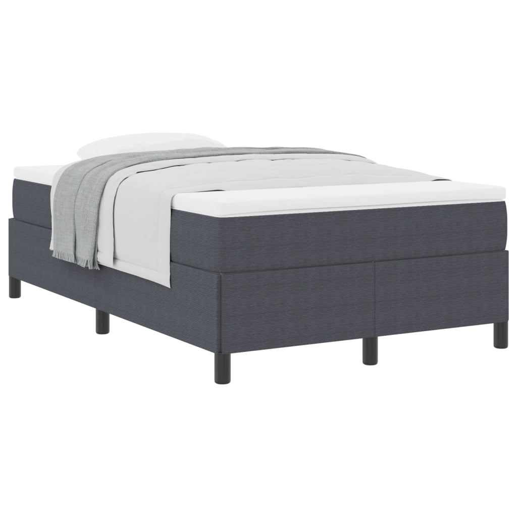 Struttura Letto Grigio Scuro 120x200 cm Tessuto A Coste