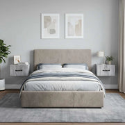 Mobiletto da notte a muro 2 pcs Grigio Sonoma 34,5 x 33 x 20 cm 898948