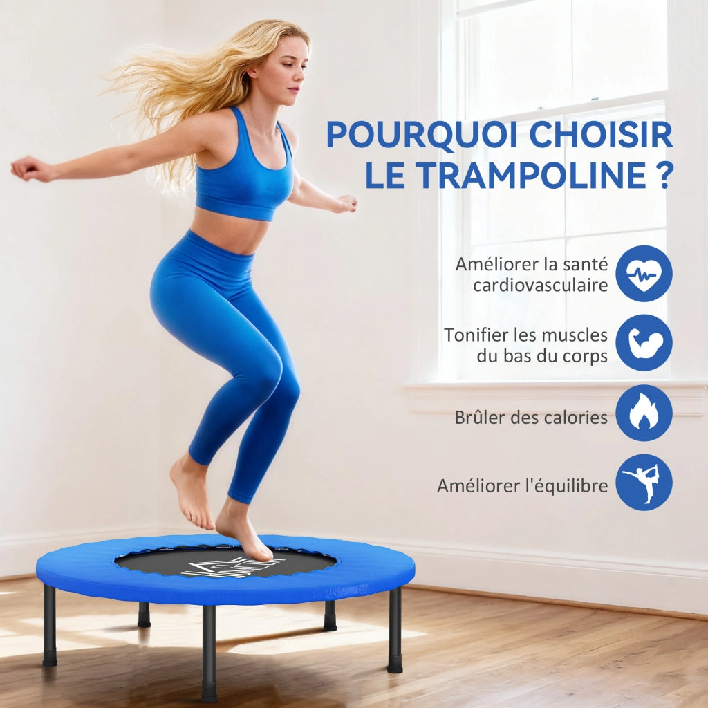 Tappeto elastico da fitness ¨C Minimal ¨C Blu e nero 81x22.5 cm