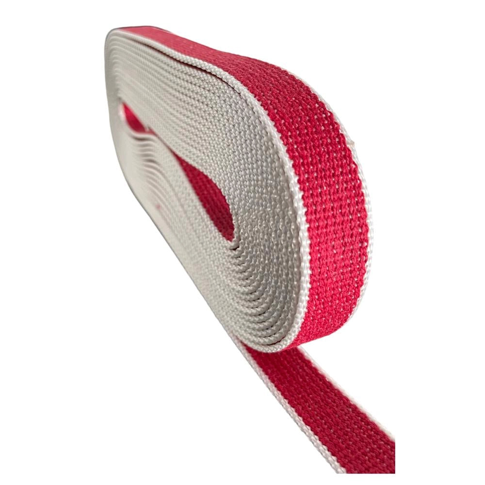 Cintino in cotone 22 mm per Tapparella Colore Rosso da 50 metri per finestre