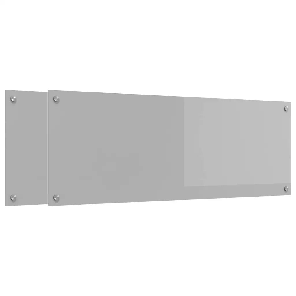Schienale da cucina 2 pcs Grigio chiaro 110 x 40 cm 3415500