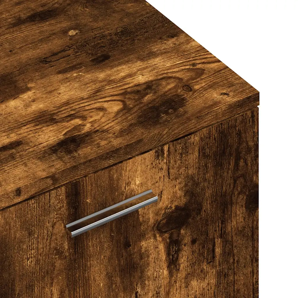 Mobile Porta TV Rovere Fumo 120x34x37 cm Legno Multistrato 833556
