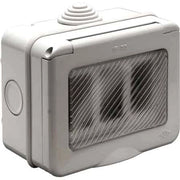 CONTENITORE DA PARETE PER APPARECCHI IP55 2 Posti - EC ELETTROCANALI