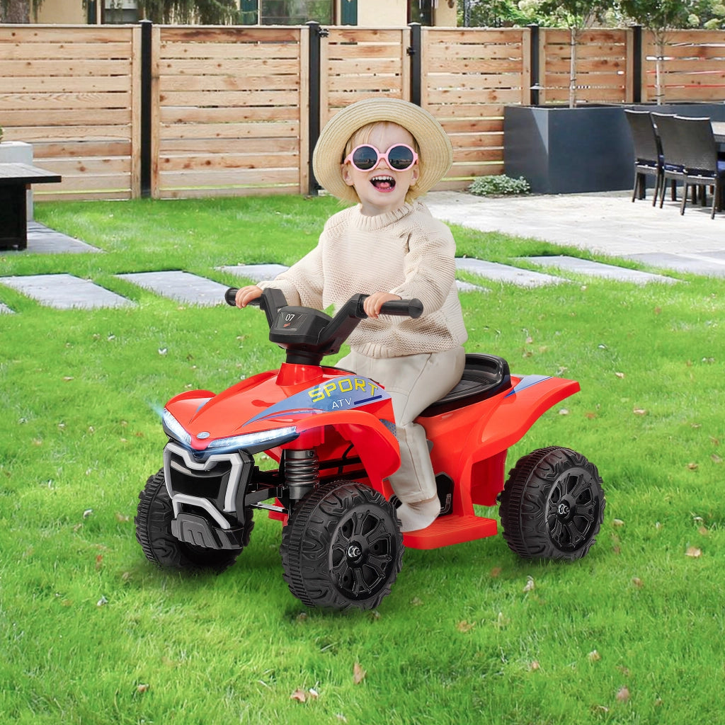 Auto Elettrica Bambini 6V ¨C zephmum ¨C Rosso 71x40.5x45 cm