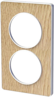 Tavola di legno naturale con bordi bianchi - 2 posizionamenti verticali - 57 mm