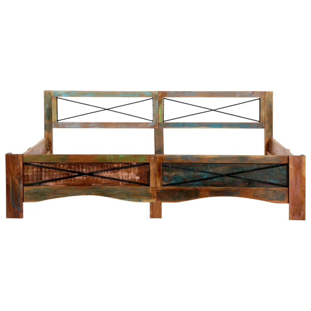 Giroletto senza Materasso in Legno di Recupero 180x200 cm 247668