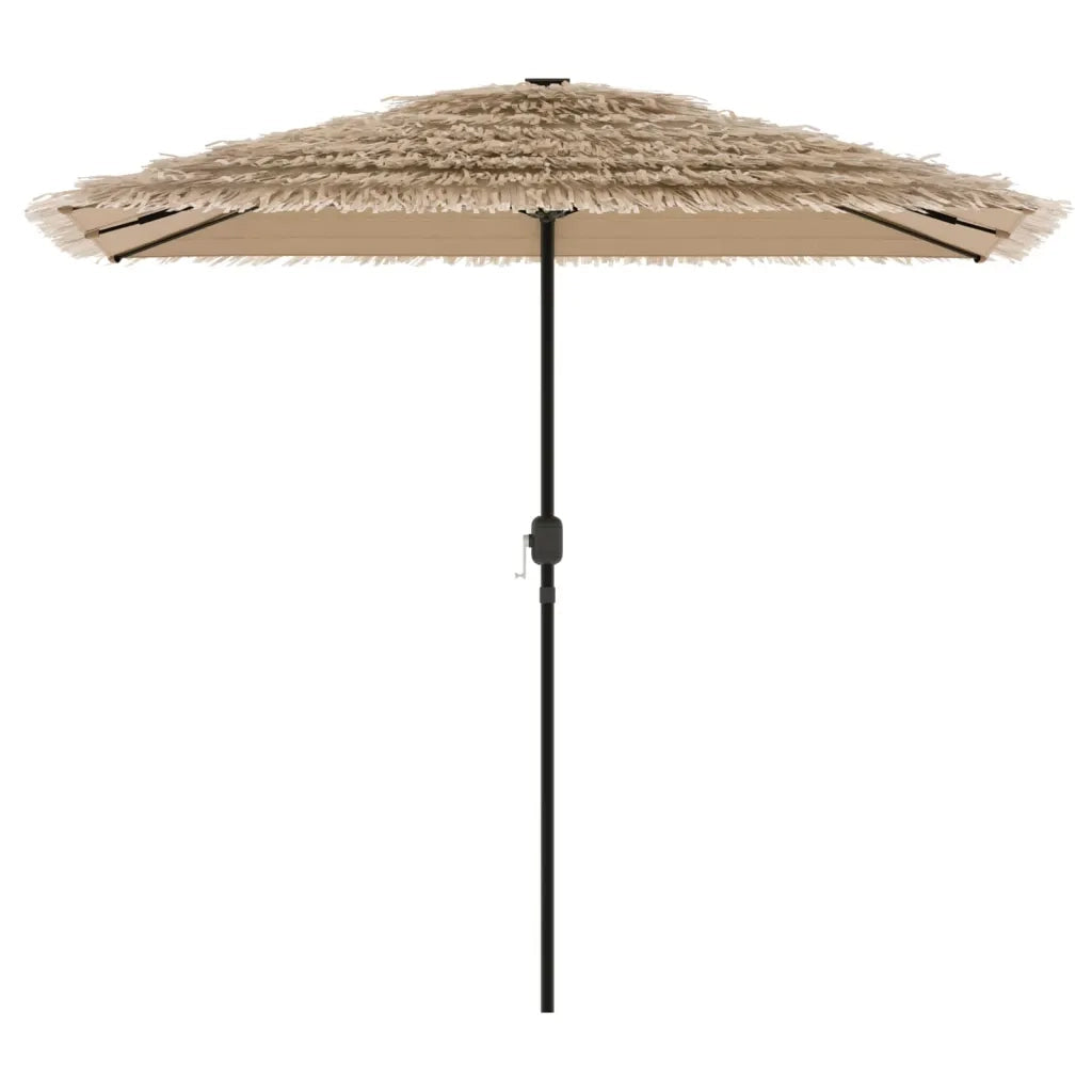 Ombrellone Giardino-Ombrello da Balcone con Palo in Acciaio Marrone 248x248x248 cm