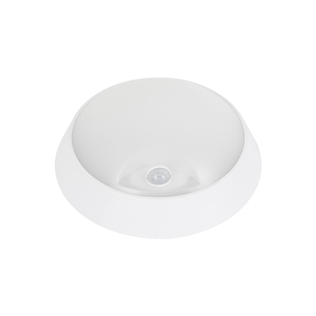 Alcapower Plafoniera LED Rotonda 15W IP65 con Sensore PIR, Temperatura Colore Selezionabile 3000K/4000K/6500K, Efficienza 93lm/W, 1400lm, Bianco