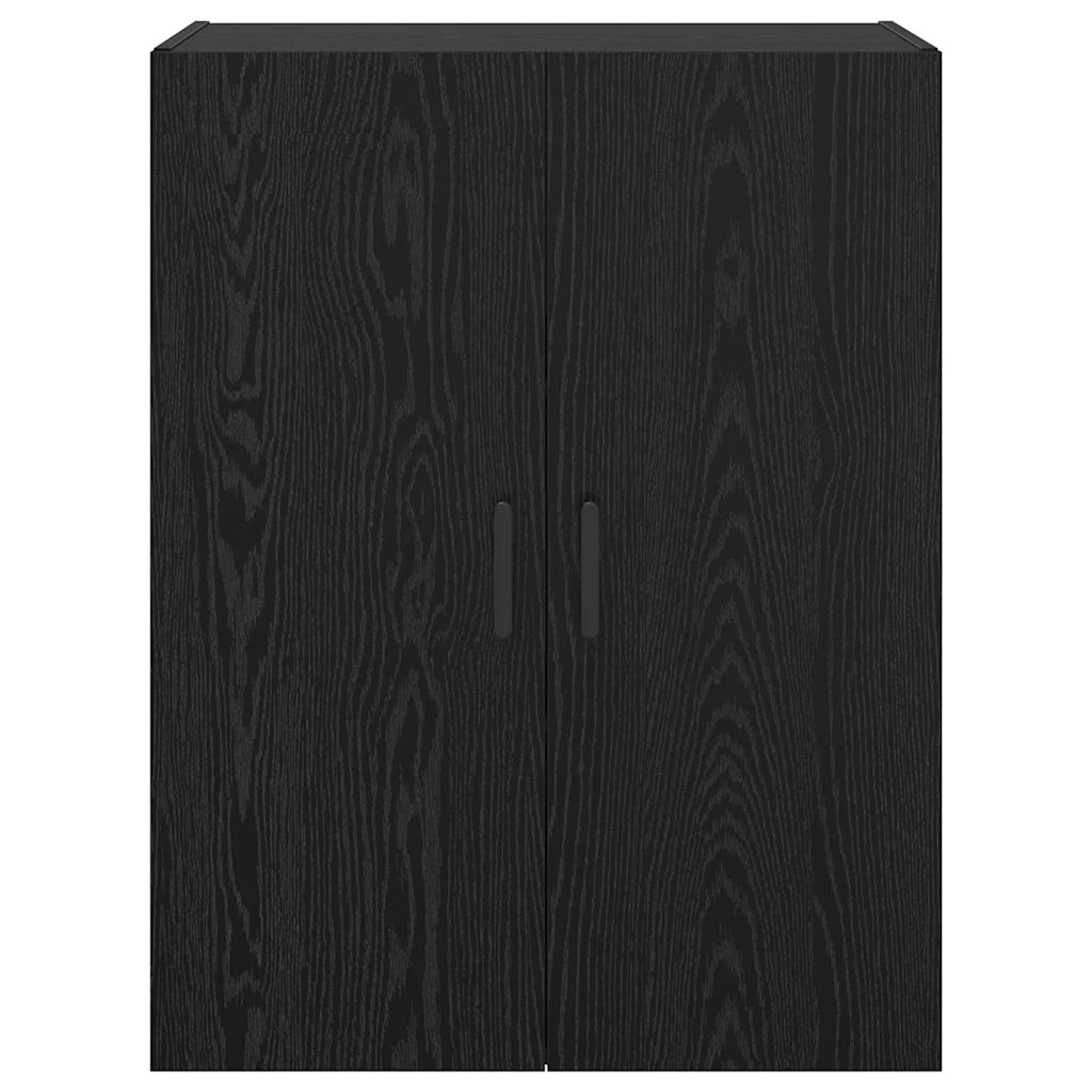Mobiletto a muro 2 pcs Rovere Nero 69,5 x 34 x 90 cm
