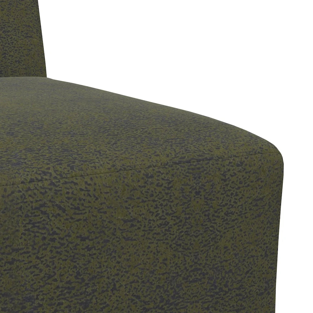 Divano Sedia senza Braccioli Verde Militare 55 cm in Similpelle Scamosciata