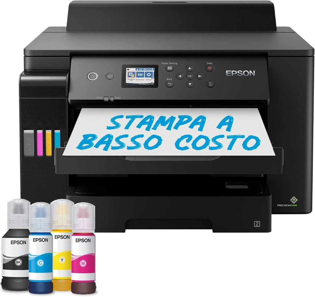Epson EcoTank ET-16150 Stampante con Serbatoi D’inchiostro | Piccolo Ufficio e Azienda | Wi-Fi | A3+ | Stampa Fronte/Retro | Display LCD 6.1 cm | 3 Anni D'Inchiostro Inclusi