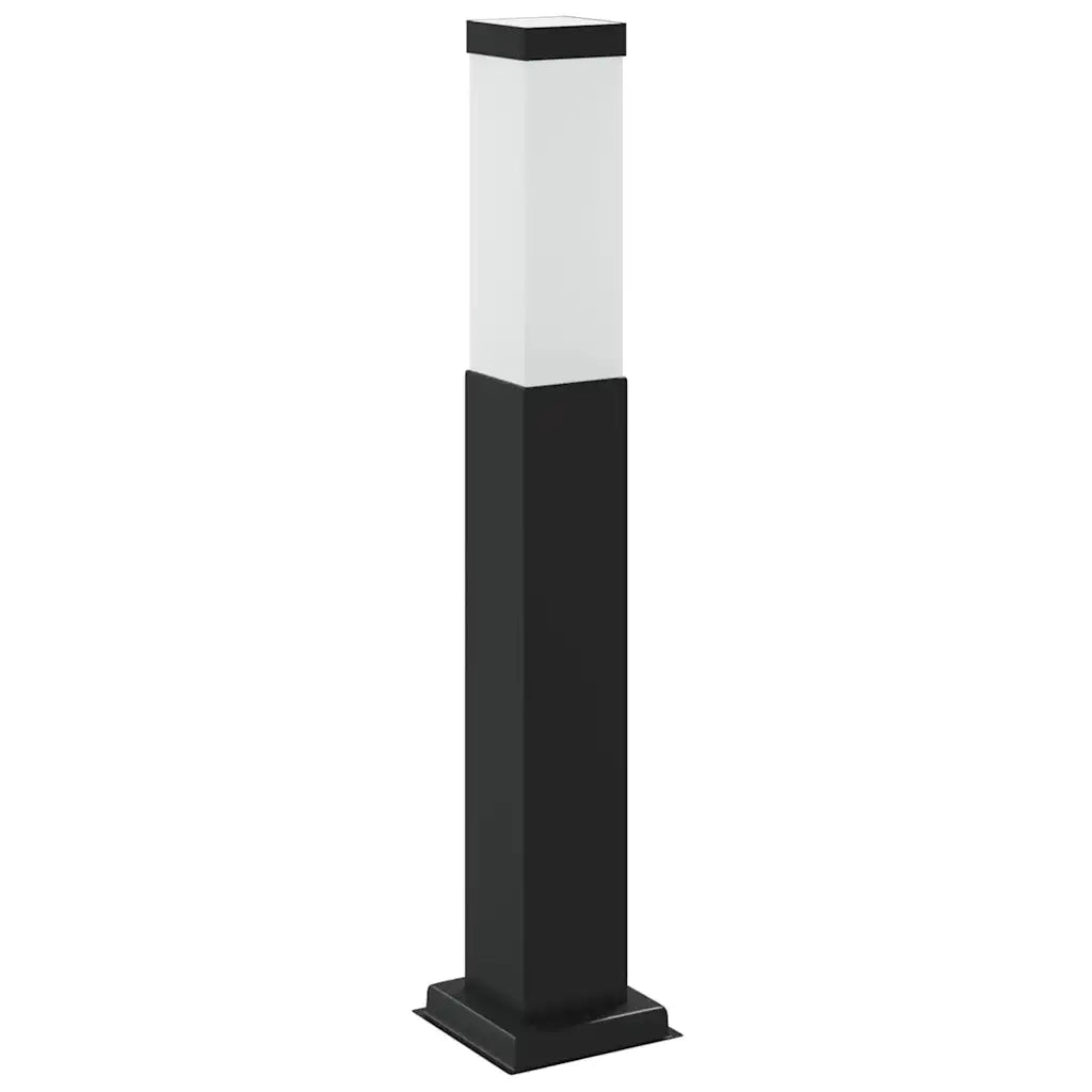 Lampada a paletto con presa elettrica 50 cm Nera IP44 4006083