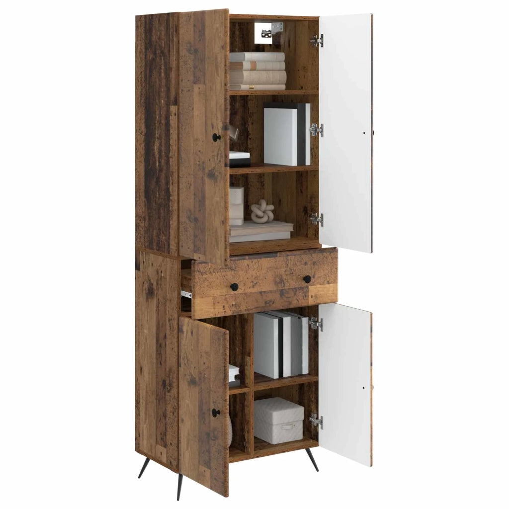 2 pcs Legno antico