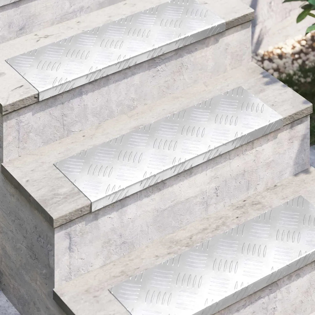 Gradini per Scale 10 pcs Argento 60 x 18 x 2,5 cm Alluminio 4104233