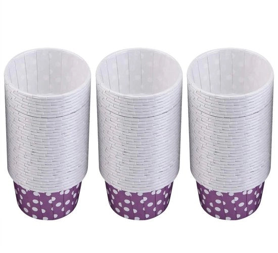 Set di Coppe per Cupcake in Materiale Resistente al Calore - 100 Stuks - Coppe per Muffin in Materiali Sicuri per l'Alimentazione - Forme per Torte Elegantissime - Facili da Utilizzare - Coppe per Muffin in Materiale Resistente al Calore
