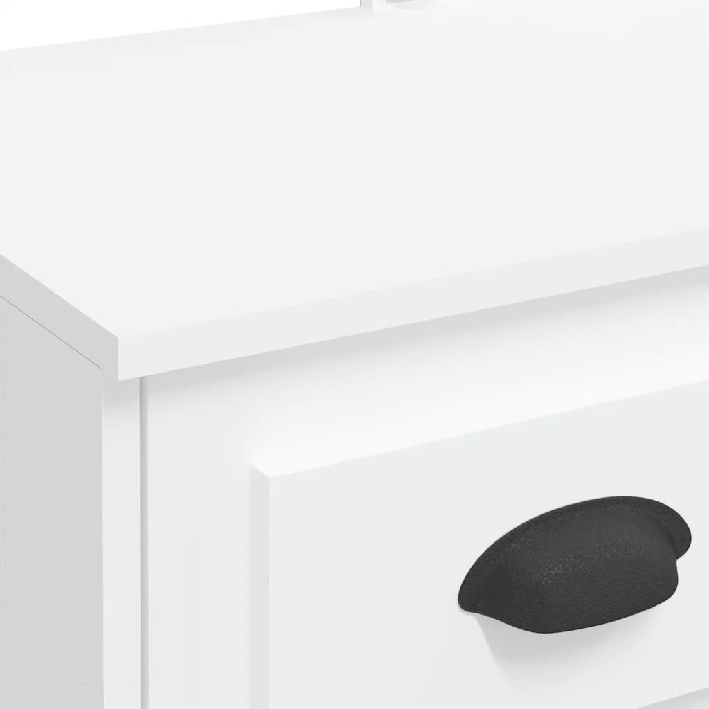 Toeletta | Tavolo da Trucco con Luci LED Bianca 90x42x132,5 cm