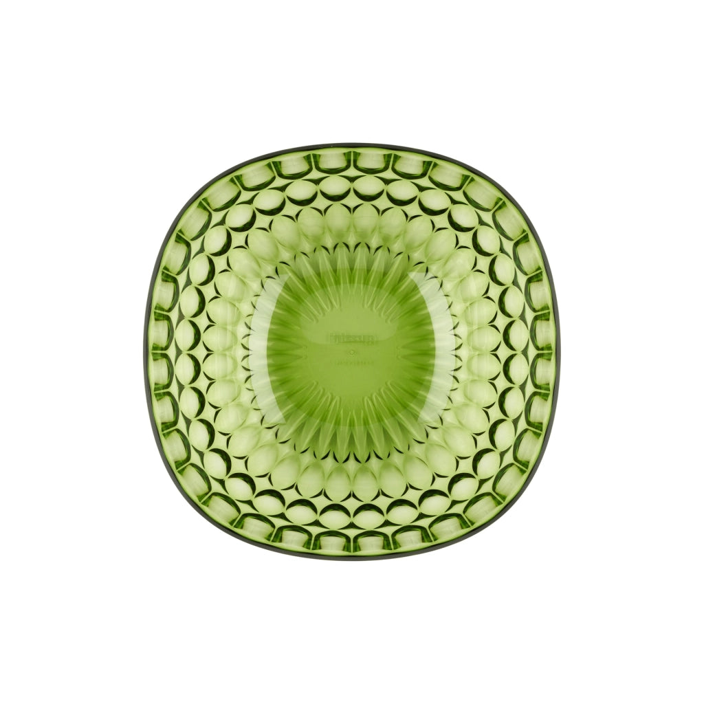 Contenitore Vanity Ø25 cm colore verde ninfea 25x25xh10,9 cm