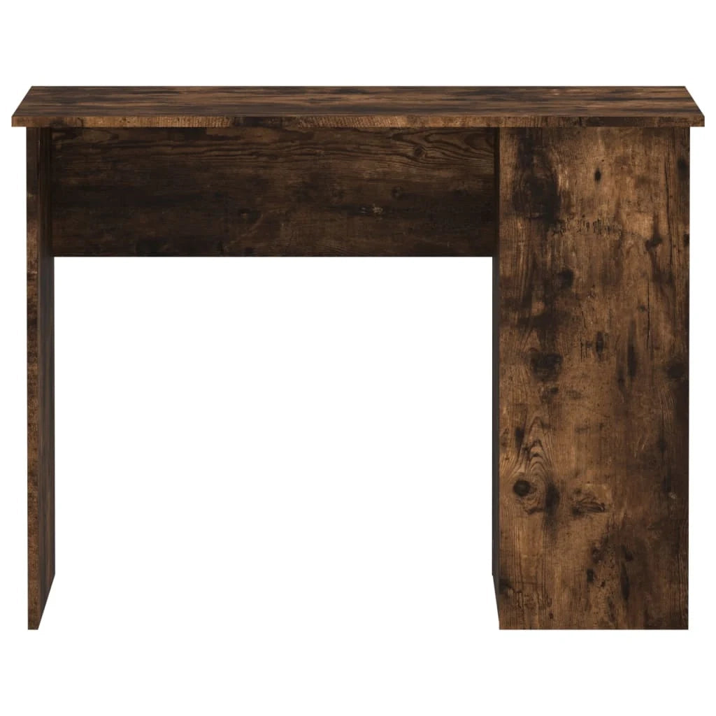Scrivania da ufficio postazione di lavoro mobile per computer studio rovere affumicato 100 x 55 x 75 cm legno ingegnerizzato marrone 02_0023568