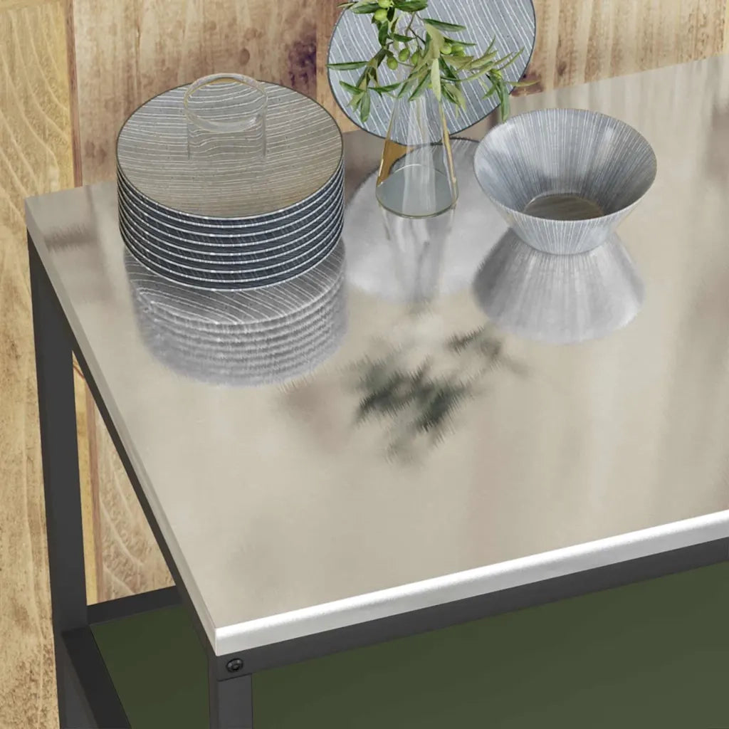 Stoccaggio in cucina Verde oliva 60 x 50 x 92 cm Acciaio
