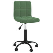 Sedia da Pranzo Girevole Verde Scuro in Velluto cod mxl 18082