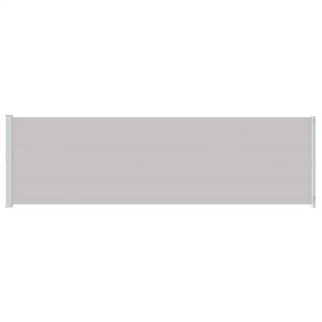 Tenda da Sole Laterale Retrattile per Patio 180x614 cm Grigia 317968