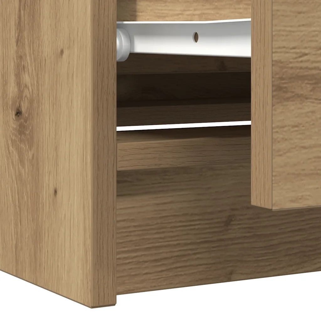 Mobile TV Rovere Artigianale 100x35x54 cm in Legno Multistrato 861813