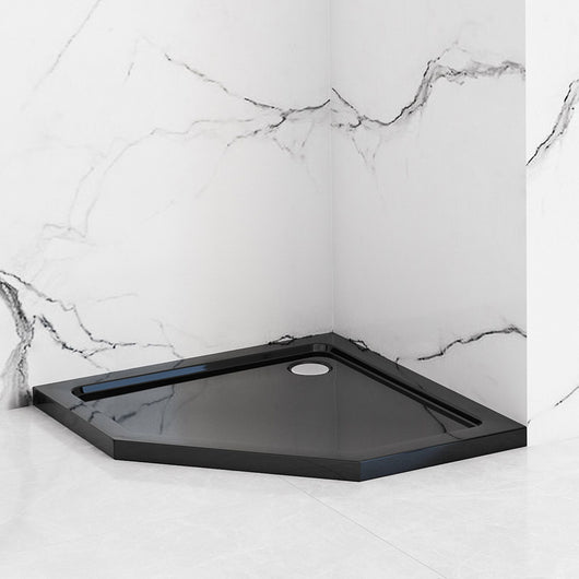 Piatto Doccia Acrilico Rea Diamond Black 90x90