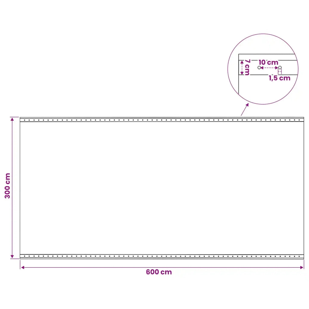 Telo con Occhielli Verde 3 x 6 m 260 gsm PE 42039274