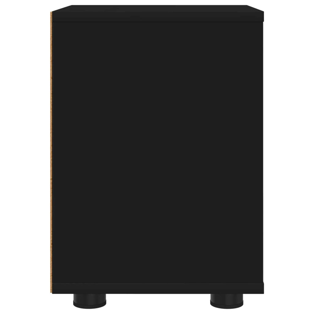Comodini 2 pcs Nero 30,5 x 30 x 43 cm Legno multistrato 888800