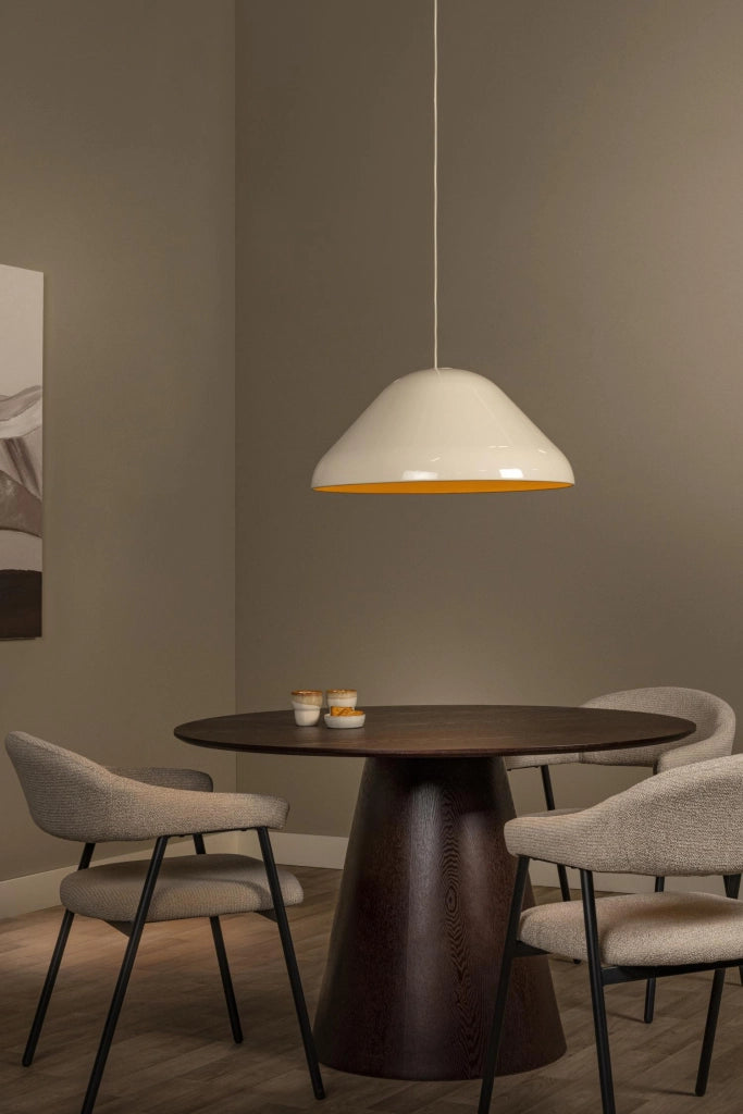 Lampada sospesa ANDRES 1xE27 crema metallo retro Lucide