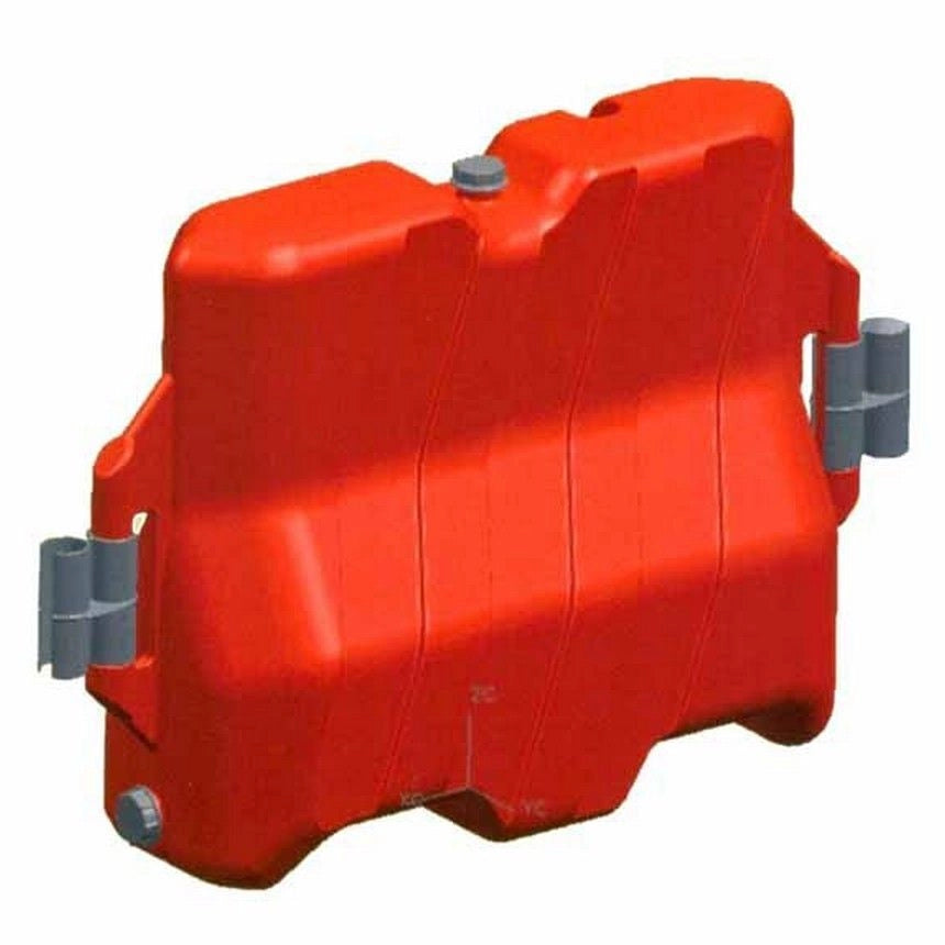 Enne Plastica Barriera Protettiva Plastica Rossa 113X40 H 75