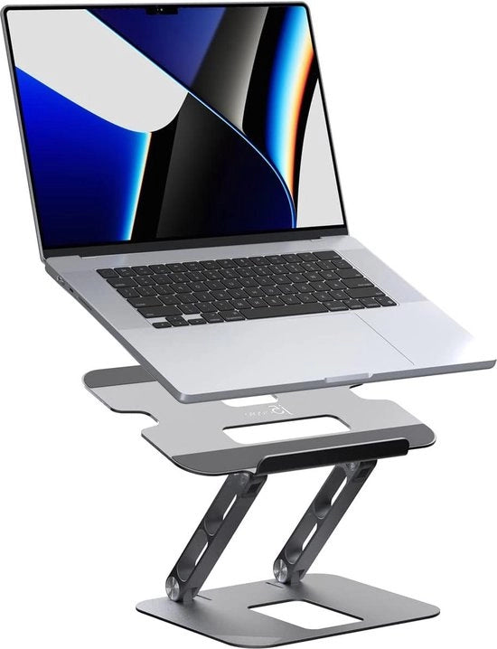 Alzastand per Laptop in Alluminio - Ergonomico per Notebook - Adatto per Schermi da 16 Pollici