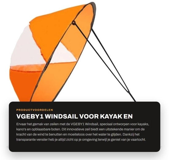Verstelbare Windschoot in PVC - Opvougbare Oplossing per Kajak o Canoa - Facile da Utilizzare - Vetro Trasparente - Vela