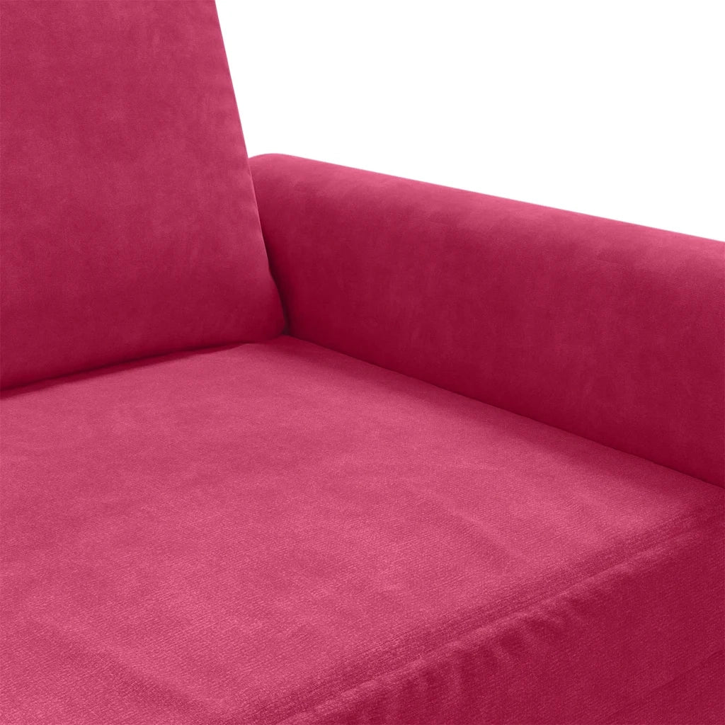 Divano Sedia-Poltrona Rosso Vino 60 cm Velluto 432292