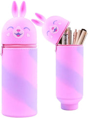 Etui 2-in-1 a forma di cuore, 2-in-1 etui morbido in silicone - silicone, stile (rosa)