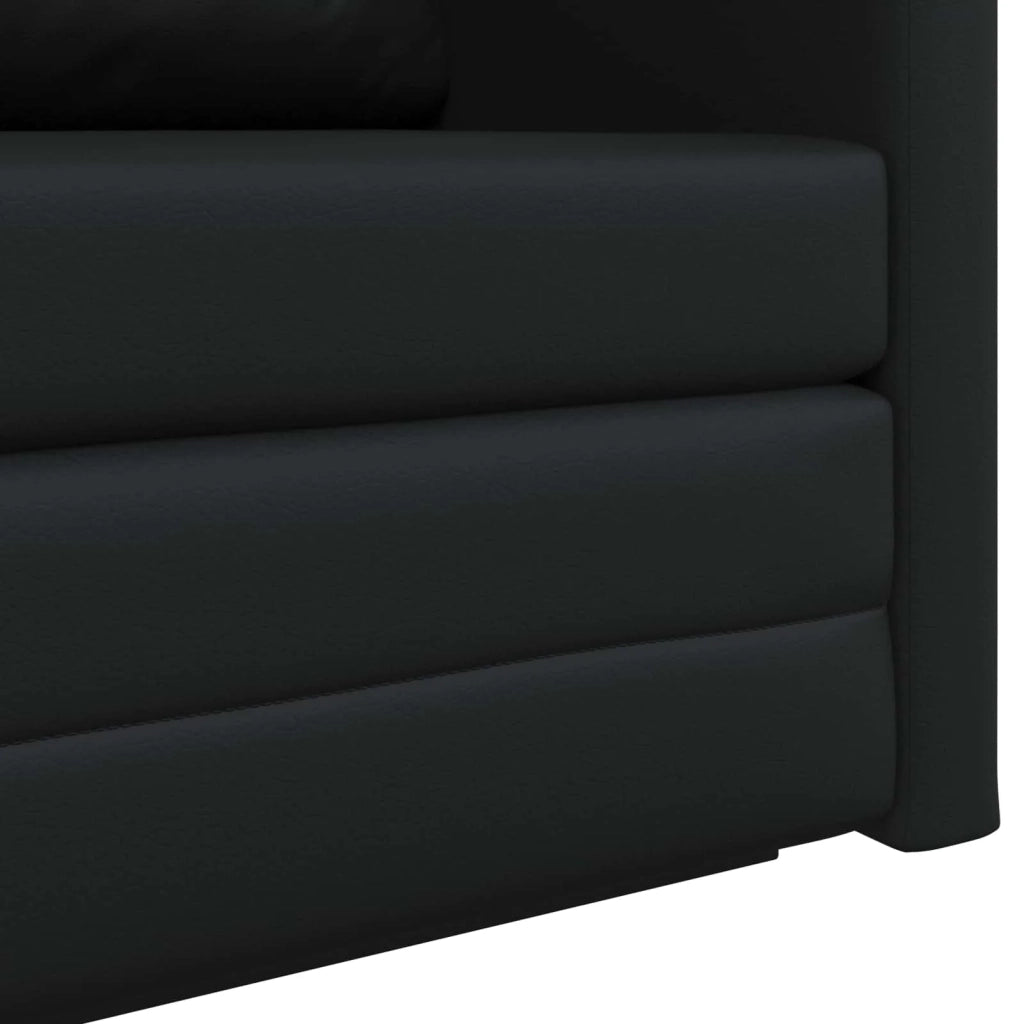 Divano letto Nero 124 x 71 x 78 cm Pelle Artificiale 4106713