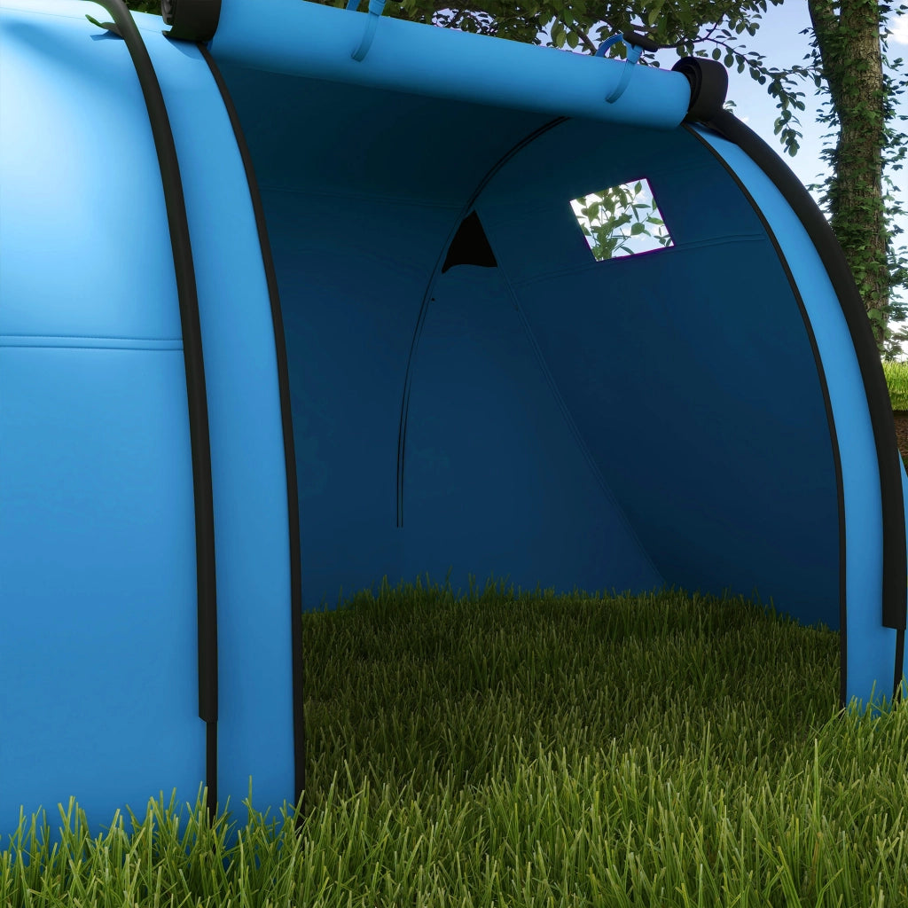 Tenda da campeggio 3 persone con finestre e borsa ¨C zephmum ¨C blu 470x220x150 cm