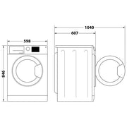 Indesit, Asciugatrice a Carica Frontale, 10 kg, Classe E, Bianca