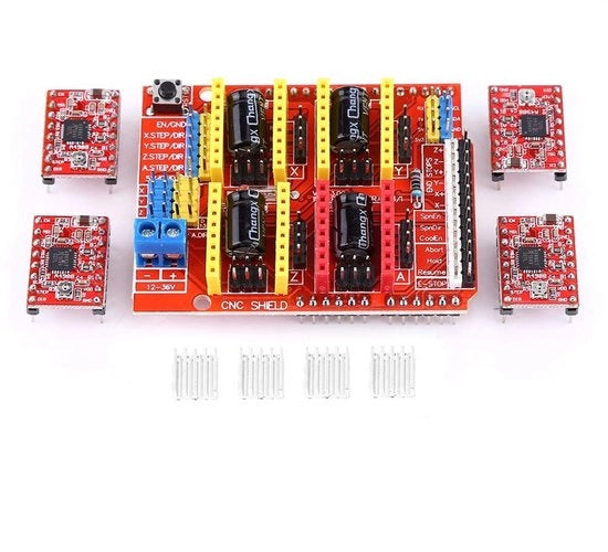 Kit di espansione per CNC Shield V3 - scheda di espansione per motori passo A4988/DRV8825 - kit di stampa 3D - macchina per la gravure - firmware open-source - progetto di progettazione compatto - kit di stampa 3D