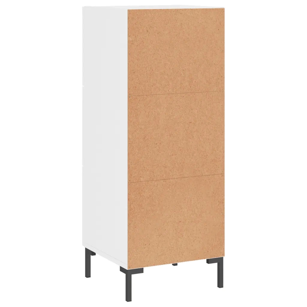 Credenza-Buffet-Armadio da cucina Bianco Lucido 34,5x34x90 cm in Legno Multistrato 346977
