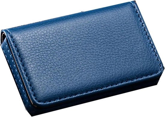 Visitekaarthouder Luxe con chiusura magnetica per uomini e donne - Blu