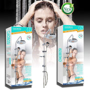 Trade Shop - Set Doccetta Bagno Colonna Doccia Saliscendi Cromato Rubinetto Soffione Tx-8200 -