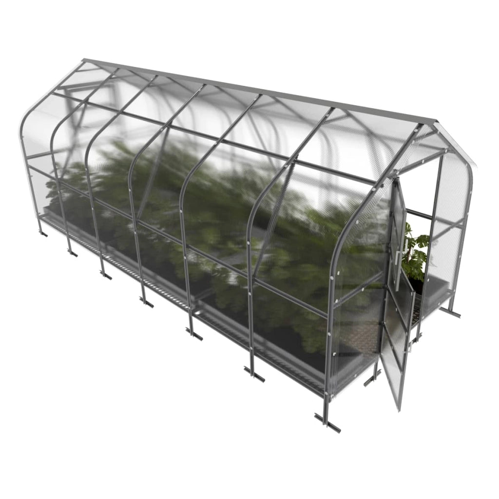 Serra da giardino KLASIKA*DROP 15m2, 2,5m x 6m, 4 mm con rivestimento in policarbonato