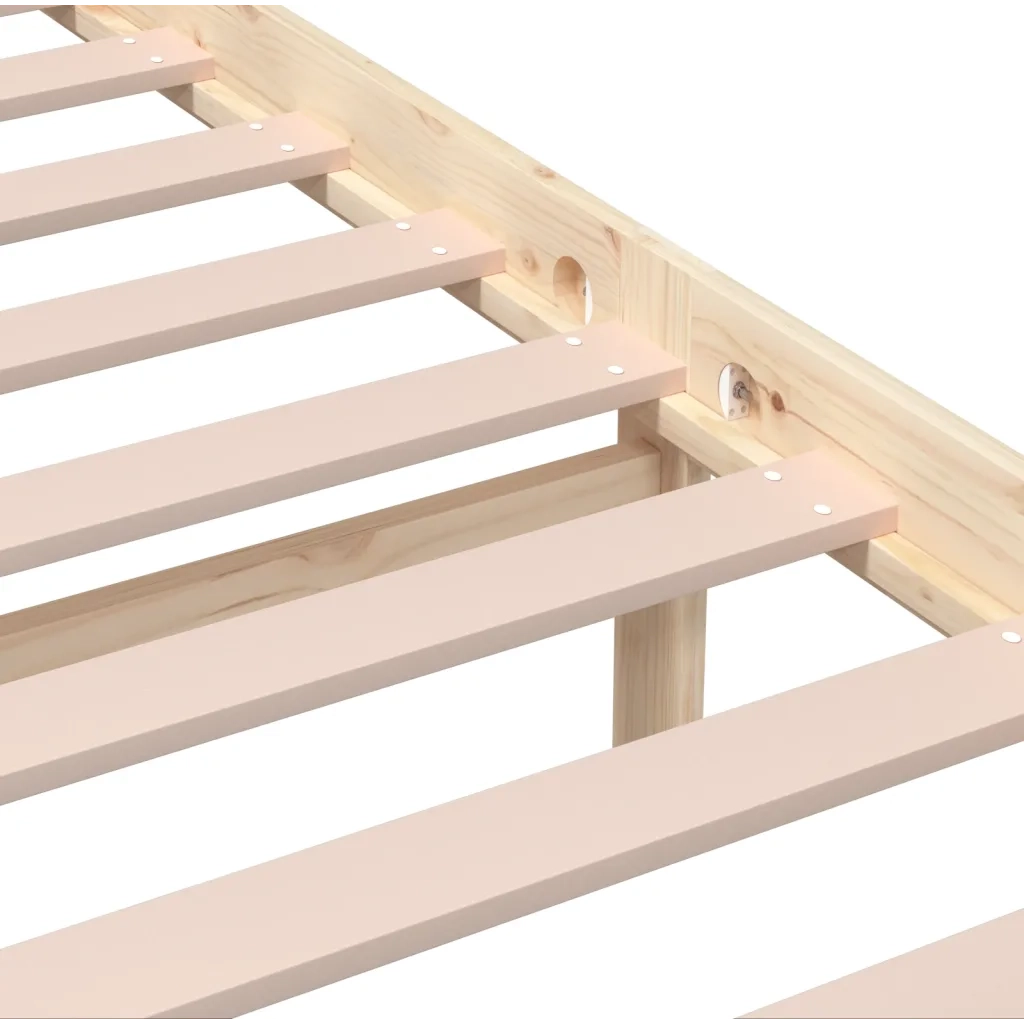 Giroletto-Struttura Letto in Legno Massello 200x200 cm 553303