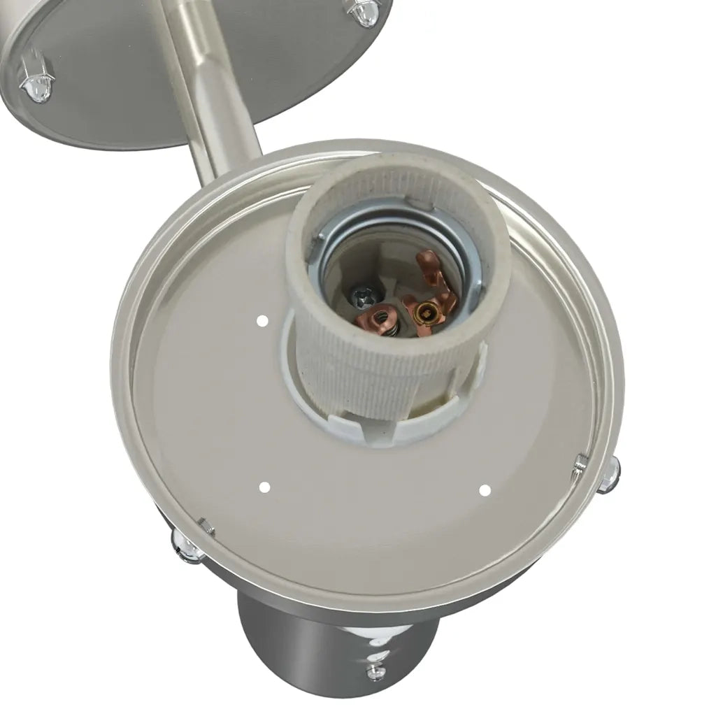 Lampada da Parete Esterna 2 pz Argento 28 x 25 x 38 cm CFW7040887
