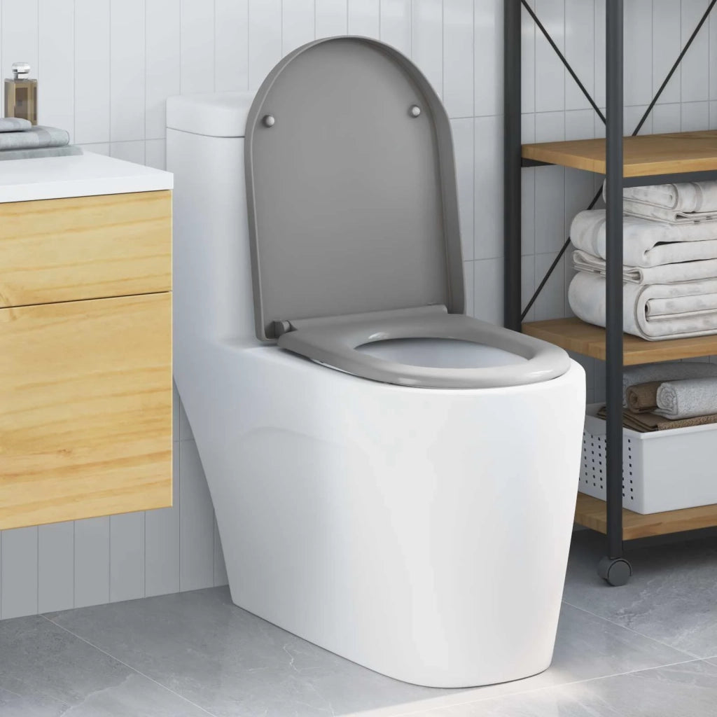 Sedile del WC Grigio 49 x 36 x 4 cm Duroplast 42002355