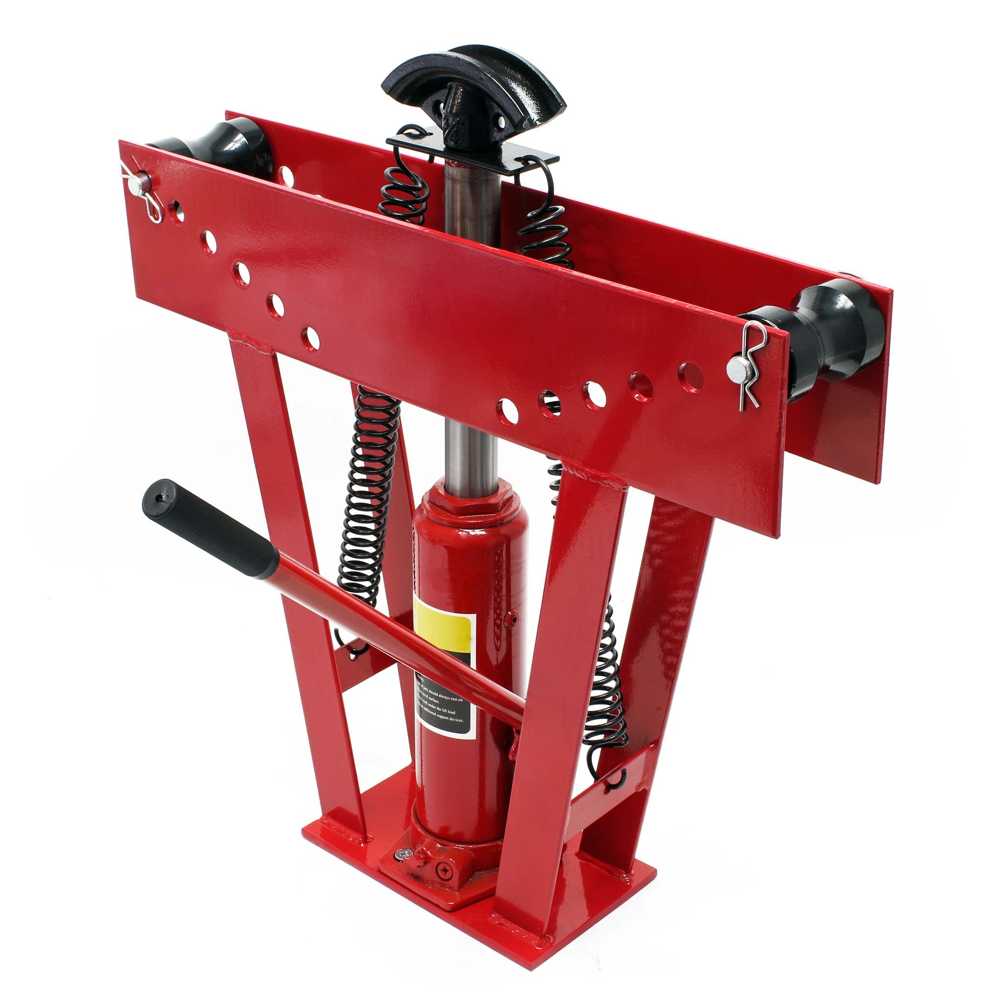 Rohrbiegemaschine hydraulisch 8 t, Rohrbiegegerät mit 3 Presstücken Ø 21,3-33,7 mm, Rohrbieger inkl. Matritzen