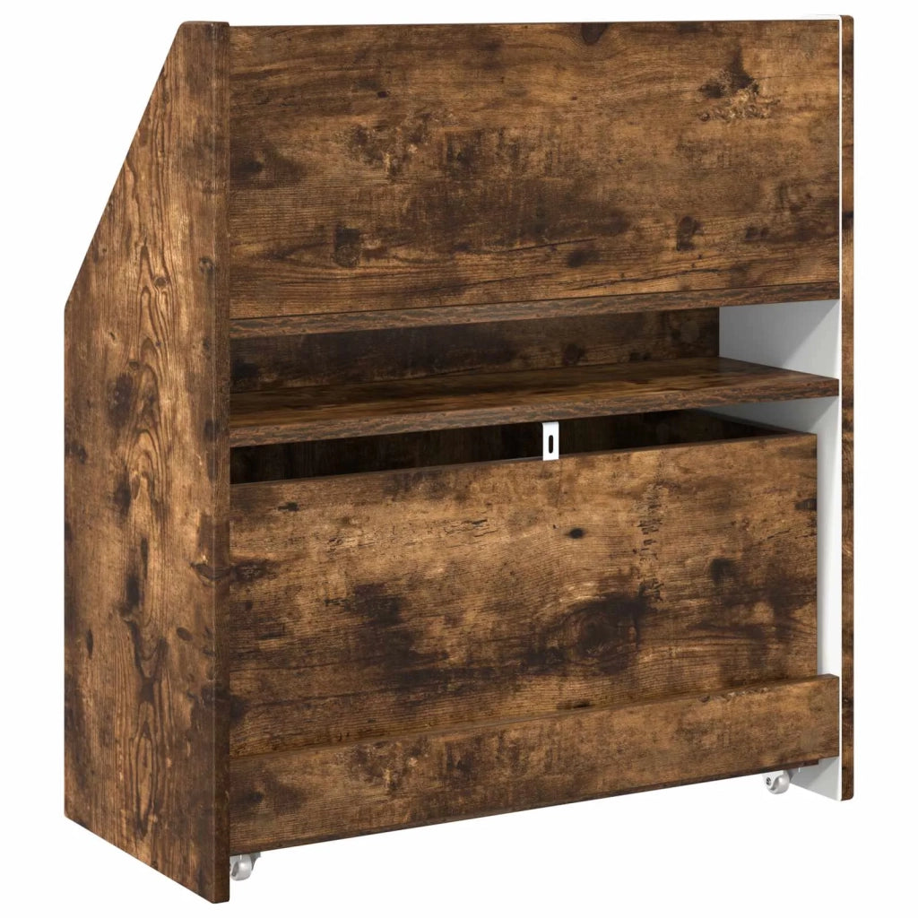 Libreria per Bambini con cassetto Rovere fumé 60 x 29,5 x 69 cm